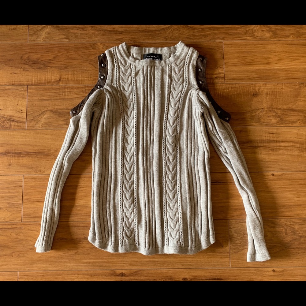 MontanaCo Cold Shoulder Sweater